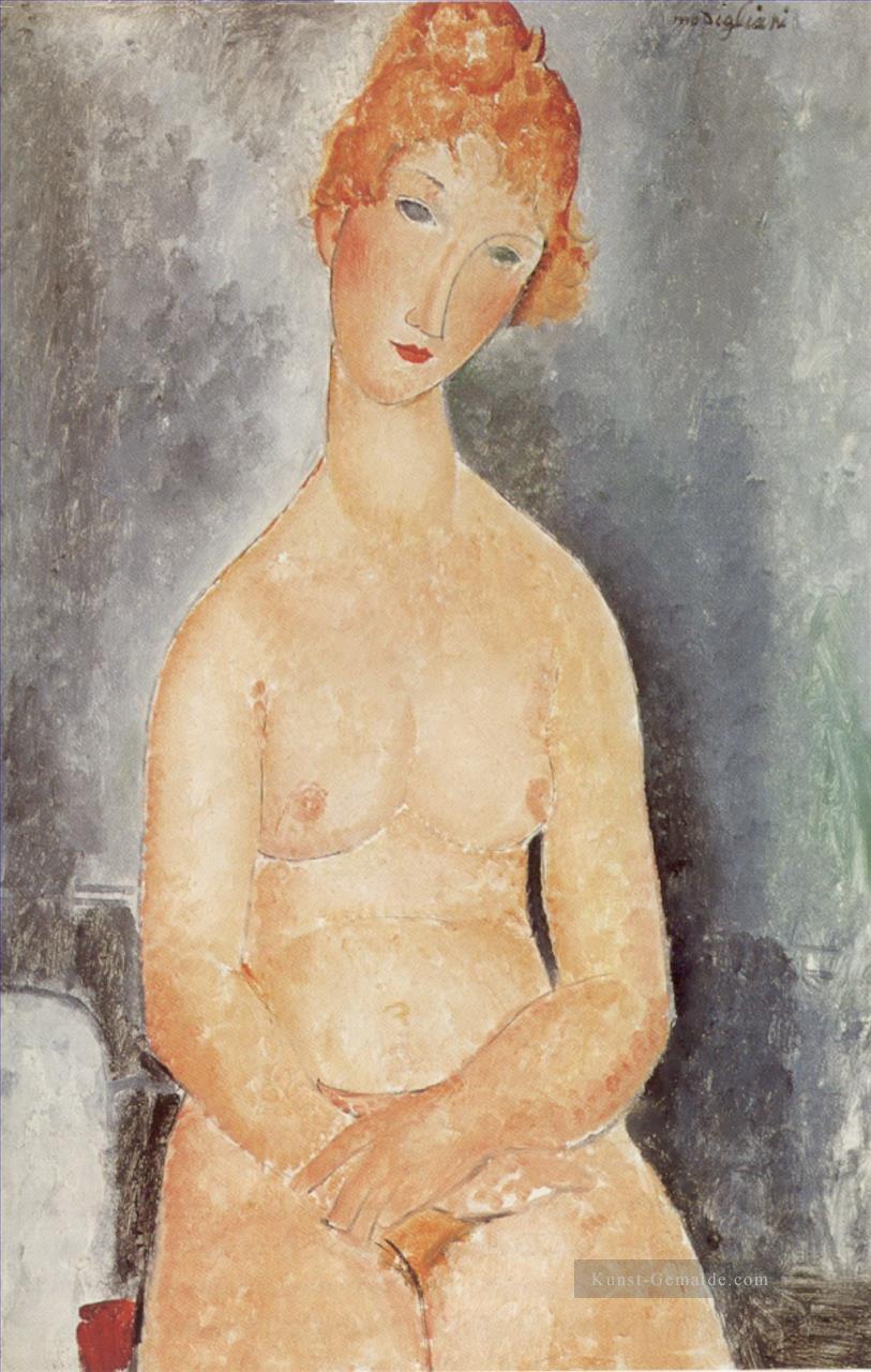 Akt 1918 Amedeo Modigliani saß Ölgemälde